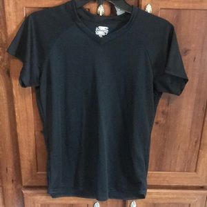 Black athletic shirt